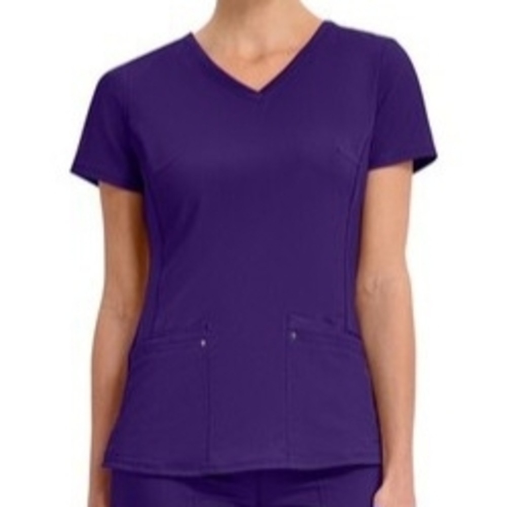Healing Hands Purple Label Yoga Purple Scrub Top M